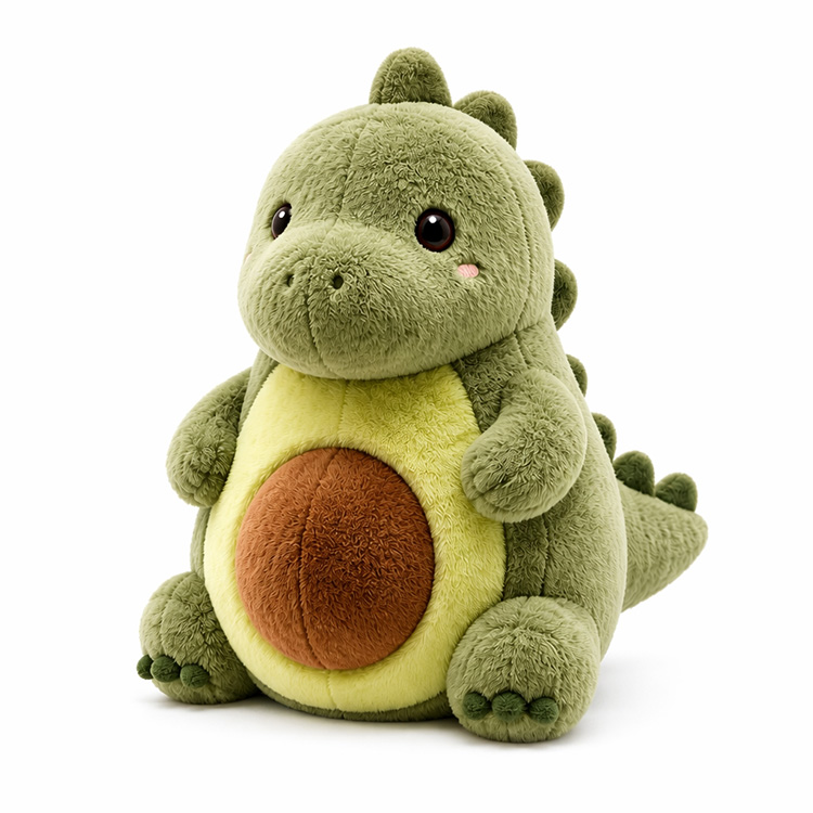 Avocado-dinosaurus knuffel