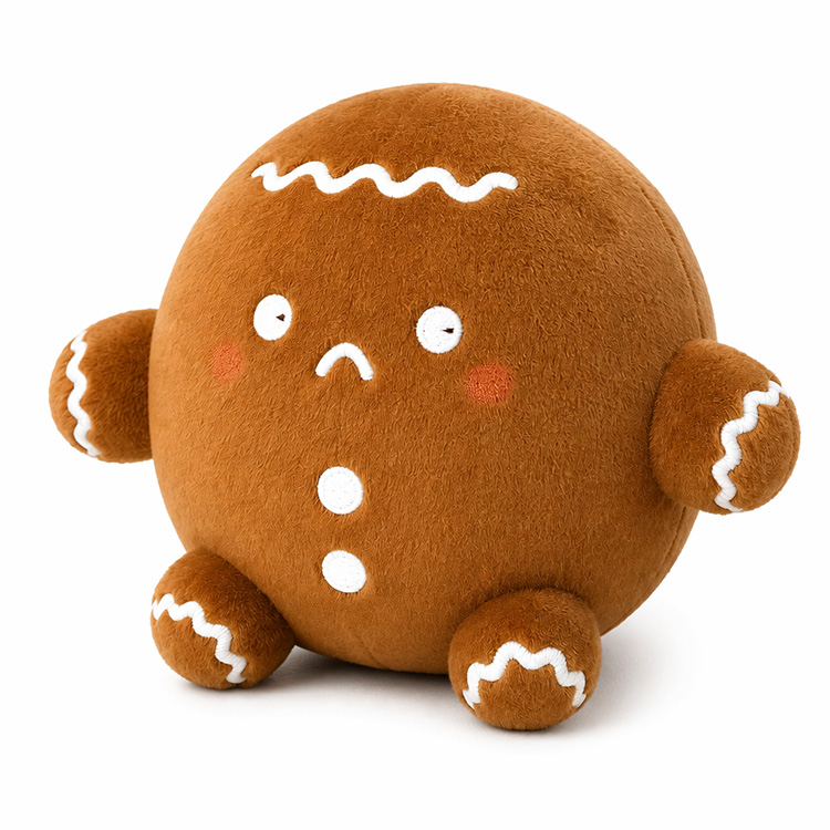 Mollige kerstpeperkoek knuffel