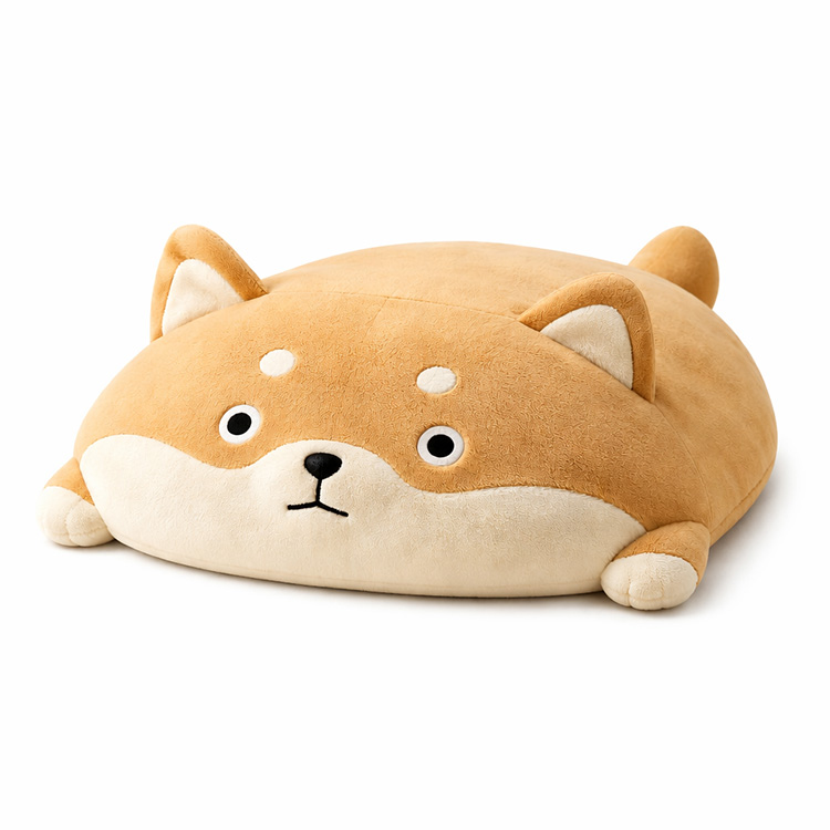 Plat Shiba Inu knuffelpluche kussen