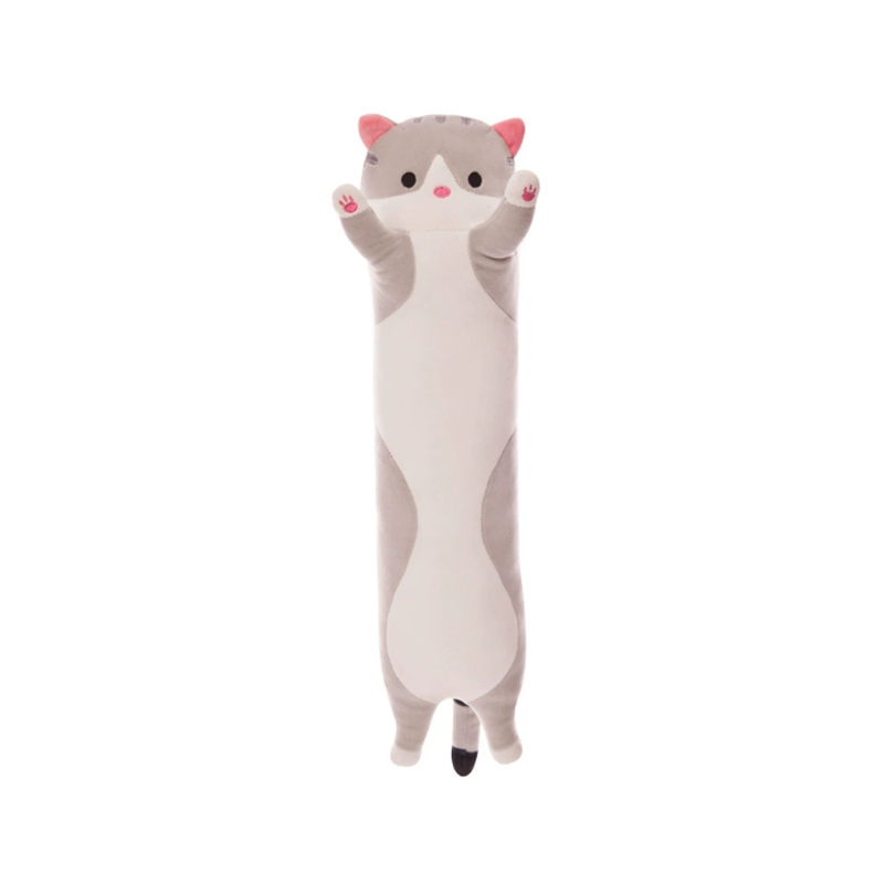 Lang katten pluche lichaamskussen